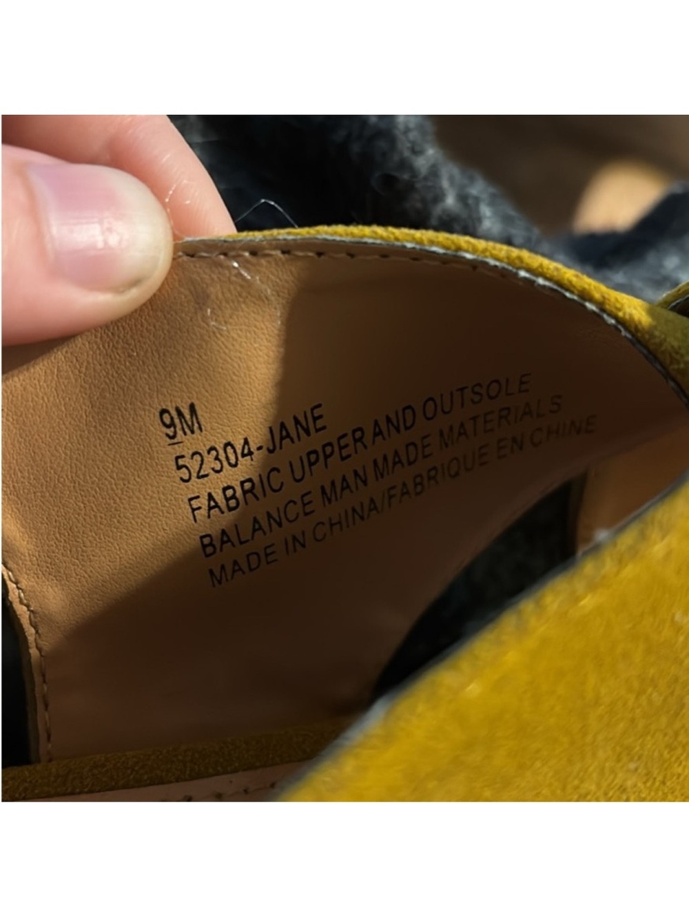 Women’s Mustard Suede Slingback Sandals - Picture 3 of 4